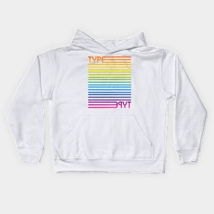 Type Stripes (Full Spectrum) Kids Hoodie